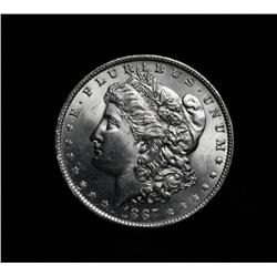 1887-o Morgan Dollar $1 Grades Choice Uncirculated ms64+