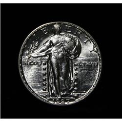 1927-p  Standing Liberty 25c Grades Gem Uncirculated ms65 FH  Strong Full Head
