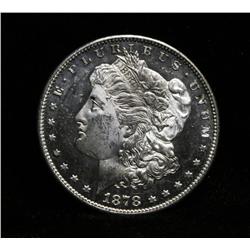 1878-s Morgan Dollar Grades Choice Uncirculated ms64 PL  Rainbow toned reverse