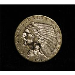 1915-p $2 1/2 Gold Indian Grades Select Uncirculated ms63++PQ