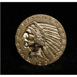 1913-p $5 Gold Indian Grades Select Uncirculated ms63++