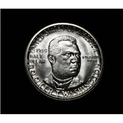 1950-s Booker T Washington Commemorative Half Dollar Grades Gem Uncirculated ms65