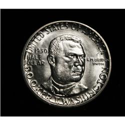 1950-p Booker T Washington Commemorative Half Dollar Grades Choice Uncirculated ms64