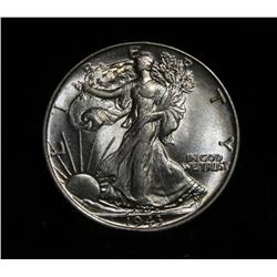 1943-p Walking Liberty Half Dollar 50c Grades Gem Uncirculated ms65