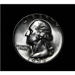 1956-p Washington Quarter 25c Grades Gem Uncirculated ms66