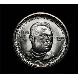 1950-d Booker T Washington Commemorative Half Dollar Grades Choice Uncirculated ms64