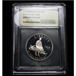 1995-s Civil War Battlefields Proof Commemorative 50c Graded PR70 DCAM