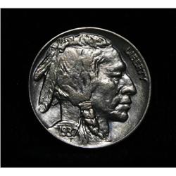 1937-p Buffalo Nickel 5c Grades Choice Uncirculated ms64