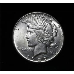 1927-p Peace Dollar $1 Grades au58/Slider
