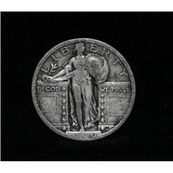 1920-p Standing Liberty 25c Grades VG