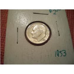 1953 Silver Roosevelt Dime