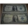 Image 1 : Two 1935 F $1 Silver Certificates