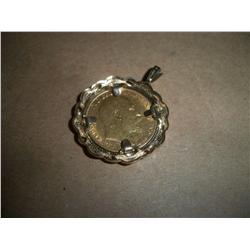 1904 EDWARD VII FULL GOLD SOVEREIGN  PENDANT