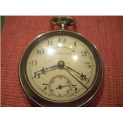 Antique Brevet "Aeonicloc" Alarm Pocket Stop/Watch With Metal Case