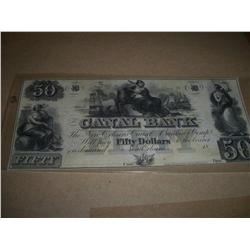 $50 Obselete Canal Bank Note