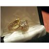 Image 2 : STUNNING 1.50 CARAT DIAMOND 18K GOLD ENGAGEMENT RING, .75 CARAT CENTER
