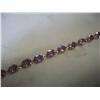 Image 1 : 10K Gold Amethyst Bracelet