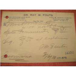 EXTREMELY RARE- GENUINE 1920 PROHIBITION PRESCRIPTION FOR WHISKEY