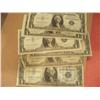 Image 1 : 5 Mixed Date $1 Silver Certificates