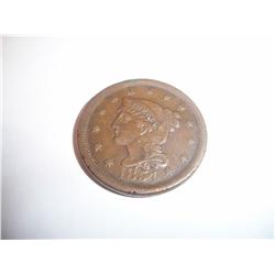 1854  Liberty Head Penny, VF