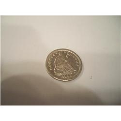 1845 Seated Liberty Silver Dime