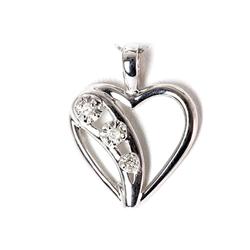 Genuine 0.07Ctw Diamond Necklace 10K