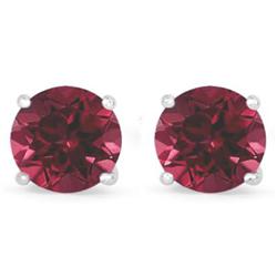 Genuine 2.82 ctw Ruby Stud Earring 14kt Yellow or White Gold 0.92g