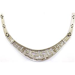 Genuine Diamond Fashion Necklace 14k White Gold, 40.57g
