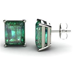 Genuine 3.60 ctw Emerald Earring 14ktWhite or Yellow Gold 3g