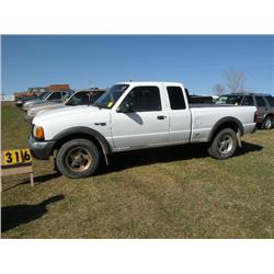 2002 Ford Ranger XLT 4x4         SN-1FTZR45E62PB05077