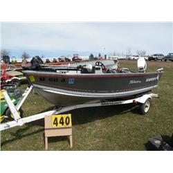 1993 Alumacraft 150 Fisherman boat w/trailer   SN-ACBK5850F293