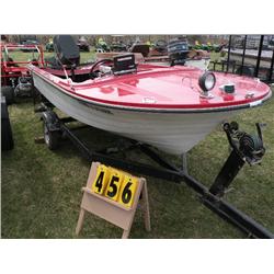 1968 Starcraft 14 ft boat w/trailer     unable to verify vin