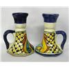 Image 2 : Pair of Tlaquepaque Candlesticks signed T. Ruth