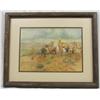Image 1 : Framed Print Finding The Trail By Russell