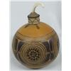 Image 1 : African Gourd With Bone And Woven Stopper