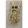 Image 1 : Vintage Estate Rhinestone Snowy Owl Pin