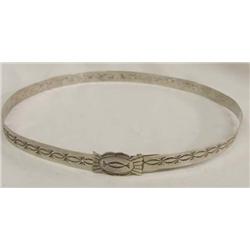 Native American Navajo Silver Hat Band