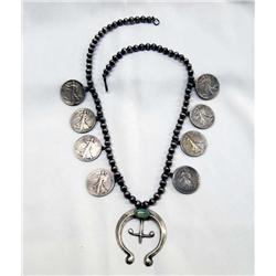 Native American Navajo Coin Squash Blossom