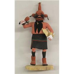 Native American Hopi Mud Head Kachina By E Poola