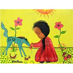 Original Acrylic Painting by Kills Thunder