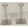 Image 2 : Antique Purple Glass Candlesticks