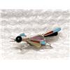Image 1 : Native American Zuni Roadrunner Pin by Tsethlakai