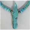 Image 3 : Native American Navajo Turquoise Bird Necklace