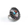 Image 3 : Native American Zuni Sunface Ring Size 6 1/2