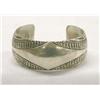 Image 1 : Native American Navajo Sterling Cuff Bracelet
