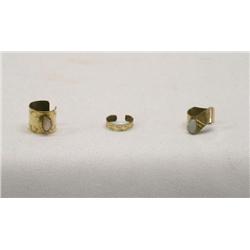 Southwestern Gold Overlay ear cuffs