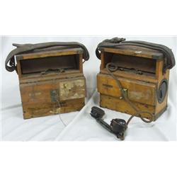 1 Pr Portable Field Telephones