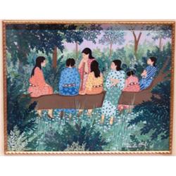 Native American Original Virginia Stroud 'Gouache'