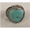 Image 3 : Native American Navajo Silver with Turquoise Ring