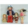 Image 1 : 4 Antique Celluloid Dolls